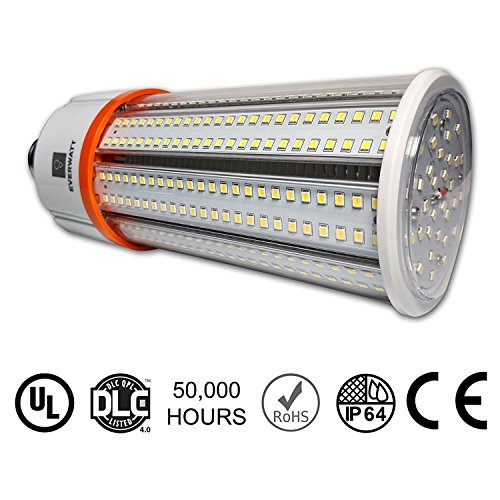 60W LED Corn Light Bulb, Large Mogul E39 Base, 6900 Lumens, 5000K, Replacement for 250W to 400W Metal Halide Bulb, HID, CFL, HPS