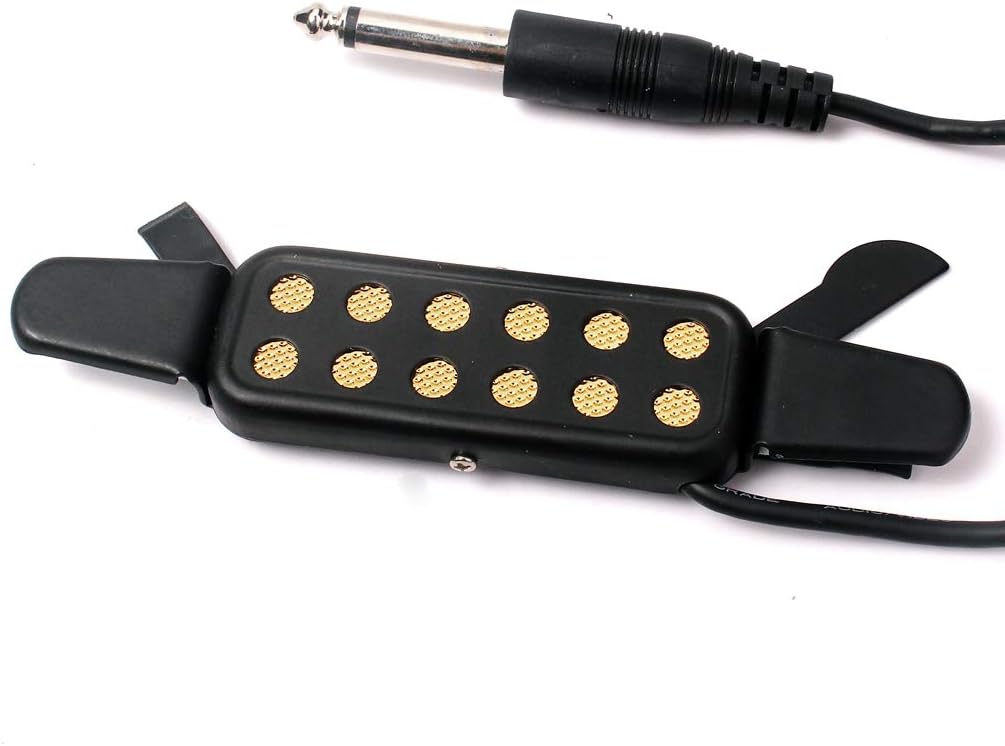 Alnicov Guitar Pickup 12-Hole Soundhole Transducer Amplifier with 10ft Cable 1/4inch Jack for 40inch / 41inch Acoustic Classic Folk Guitars - Image 5
