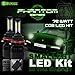 72W 8000LM US BridgeLux COB LED Chip Headlight Conversion Kit - White 6000K Replace Halogen Bulbs - Dual Hi / Lo Beam - 9007 / HB5