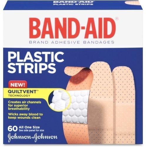 Band-Aid Adhesive Bandages, Plastic, All One Size, 3/4