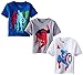 Marvel Boys' 3-Pack T-Shirt, Blue/Grey/White, 4T