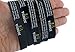 Assorted Popular Scripture Verses Printed On Silicone Wristbands (Packs of 10 Silicone Bands) (Joshua 1:9)