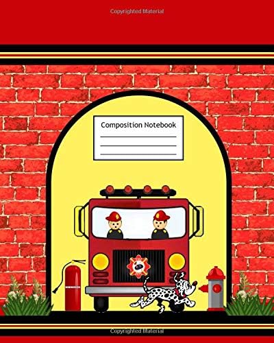Composition Notebook: Fireman | Page Size is 8" x 10" | College Ruled | 120 Pages | 60 Sheets.