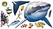 In My Room Wild Walls Shark Encounter Wall Decal Light & Sound Show Room Décor