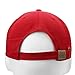 Falari Classic Baseball Cap Dad Hat 100% Cotton Soft Adjustable Size Red