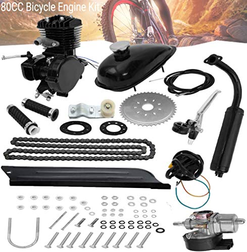 80CC Bicycle Engine Kit, Motorized Bike 2-Stroke, Petrol Gas Engine Kit, Super Fuel-efficient for 26 80CC Bicycle Engine Kit, Motorized Bike 2-Stroke, Petrol Gas Engine Kit, Super Fuel-efficient for 26