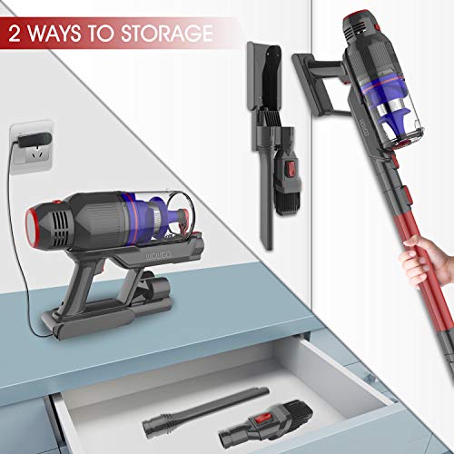 WOWGO Cordless Stick Vacuum Cleaner 20Kpa Powerful Suction Handheld