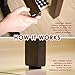 Premium Felt Furniture Pads Set - 152 pieces Including Bonus Rubber Noise Bumpers - Extra Adhesive Hardwood Floor Protectors, Felt Pads for Chair Legs - Black