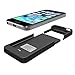iPhone 5 5S SE Battery Case: Stalion Stamina Rechargeable Extended Charging Case 2200mAh [Apple MFi Certified](Jet Black)