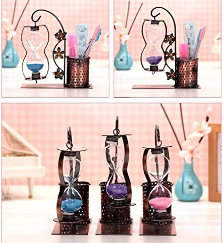 Pencil Holder Hanged Sandglass Hourglass Suitable For Holding Small Items, Such As Pens, Pencils, Rulers, Scissors, Adhesive Tapes, Etc