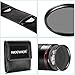 Neewer 52MM ND Filter Set (ND2 ND4 ND8) for NIKON 18-55mm f/3.5-5.6G ED AF-S DX Lens,CANON EF-M18-55mm IS STM Lens,PENTAX 18-55mm F3.5-5.6AL Lens