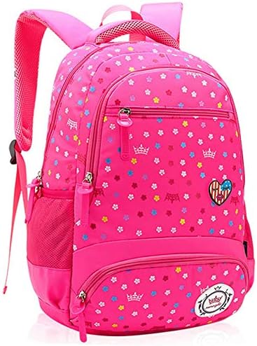 Backpack for Children's School Bag, School Nylon Backpack - Ideal for 1-6 Grade School Students,Night Reflective Strip Design Rucksack Daypacks Travel Bag