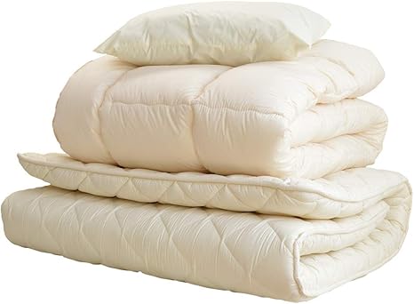 Amazon ええふとんや ３点セット布団 シングルサイズ インビスタ社 ダクロン フレッシュ 掛布団 防ダニ 敷布団 洗える 枕 布団セット オンライン通販