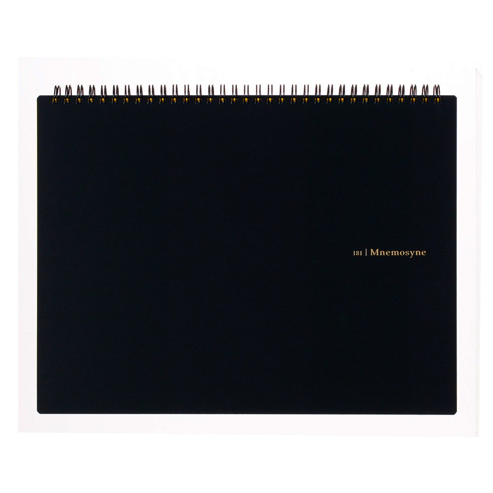 Maruman MNEMOSYNE Notebook 8.66 x 11.69 Inches (Horizontal A4), Unruled, 70 Sheets (N181A), white