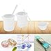 28 Pieces Silicone Cups and Tools Set Silicone Measuring Cups Mixing Cups Glue Tools Sticks Spoons Finger Cots Droppers for Epoxy Resin Casting Molds Slime Art Waxing