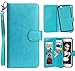 Vofolen 2 in 1 Case for iPhone 6 Case iPhone 6S Case Wallet Folio Flip PU Leather Case Protective Hard Shell Magnetic Detachable Slim Back Cover with Card Holder Slot Wrist Strap for iPhone 6 6S Blue