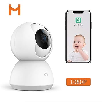 ANRAN Xiaomi Smart Home Camera, MI 1080P Wireless Surveillance WiFi IP Camera for Indoor Security Pet Baby Monitor with HD Night Vision, Pan/Tilt, Two-Way Audio, Motion Detection Remote View