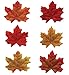 Bassion 500 Pcs Assorted Mixed Fall Autumn Colored Artificial Fake Maple Leaves for Weddings, Thanksgiving Decorations, Events and Decorating