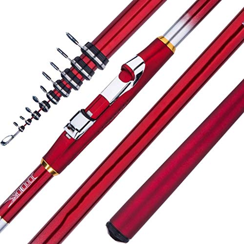 HHYK Rock Angelrute, Carbon Angelrute Hand Sea Dual-Use Qualle Set (2000 Schuss / 3000 Schuss / 4000 Schuss) (Color : 5…