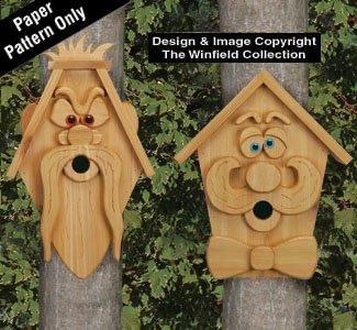 Cedar Men Birdhouses #2 Pattern