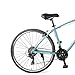 Retrospec Barron Comfort Hybrid Bike 21-Speed with Front Suspension and 700c Wheels with Multi-Surface Tires; 20″ Large, Blue Fogthumb 4