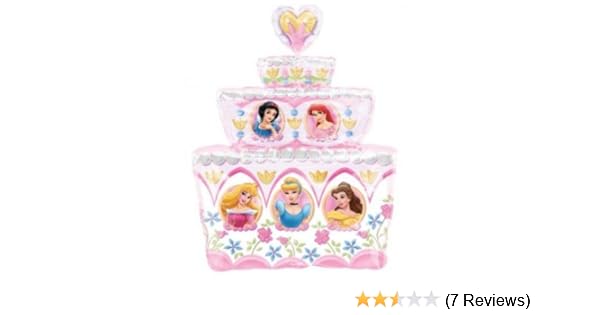 Amazon Com Disney Princess Birthday Cake 28 Mylar Balloon Large