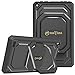 Fintie Shockproof Case for All-New Amazon Fire 7 (7th Gen, 2017 Release) - [Tuatara Magic Ring] [360 Rotating] Multi-Functional Grip Stand Protective Carry Cover w/Built-in Screen Protector, Black