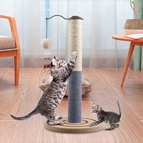 67i Kitten Cat Scratching Post for Indoor Cats Scratcher Cat Small Scratching Post Cat Sisal Rope 19.7\