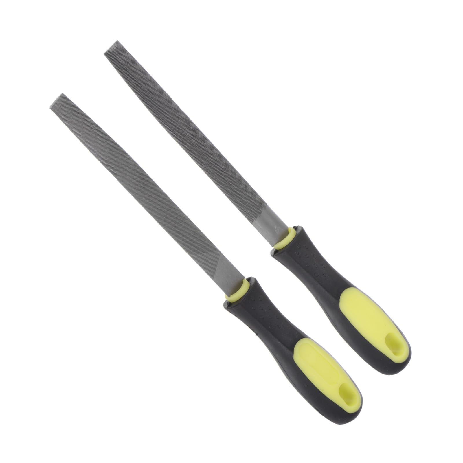 CoCud Metal Half Round File, 6" Blade Length, High Carbon Hardened Steel Cut Mill Hand Rasp with Non-Slip Handle - (Applications: for Wood, Metal, Plastic), 2Pieces