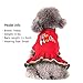 KYEESE Red Dog Sweater Christmas Turtleneck Small Dogs Sweaters Dress with Bowtie Knit Pullover Warm Dog Clothes