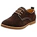 4HOW Men's Oxford Shoe Suede Leather Dress Tan US 11.5M (Clearnance)