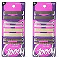 Goody Hair Barrettes Clips - 8 Count, Assorted Colors - Slideproof and Lock-In Place - Suitable for All Hair Types - Pain-Free Hair Accessories for Men, Women, Boys, and Girls - All Day Comfort