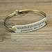 Sweet Romance with God All Things are Possible (Mat 19:26) Engraved Bible Verse Inspirational Faith Religious Bar Bangle Bracelet