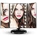 Lighted Makeup Mirror, CocoBear Lighted Vanity Mirror Trifold with 21 LED Lights, 2X/3X Magnification, Touch Screen, Dual Power Supply High Definition Portable Mirror