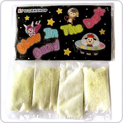 Fabfuncrafts GLOW IN THE DARK SAND (2 packets)