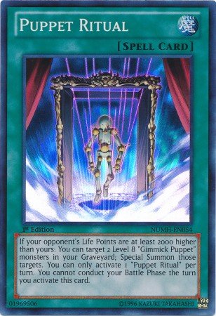 Yu-Gi-Oh! - Puppet Ritual (NUMH-EN054) - Number Hunters - 1st Edition - Super Rare