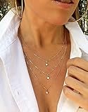 Venusvi Multi-layer Bohemia Necklace choker for Women and Girls