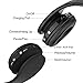 Foldable Bluetooth Headphones, Hyfanda Wireless/Wired Over-ear Headset Rechargeable Earphones with Built-in Microphone 3.5mm Audio Jack MIC for Smart Phones & Desktop, PC – Black
