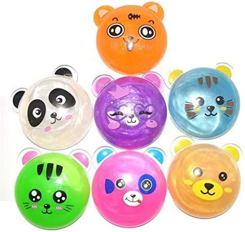Getsy Soft Rubber Slime (Small Panda- Pack of 6)