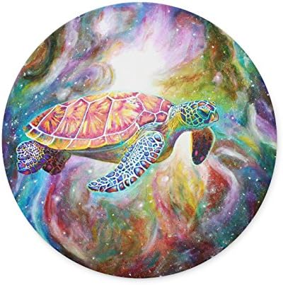 Color Turtle Design Personalized Round Desktop Mousepad Mouse Pad (20 x 20 cm)