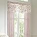 BrylaneHome Vintage Christmas Panel Set with Tiebacks Curtain, Ivory Red Beige