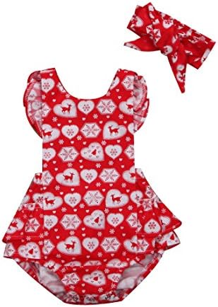 Newborn Baby Navy Blue Bodysuit Romper Jumpsuit Outfit Summer Sunsuit with Headband