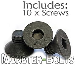MonsterBolts - M6 x 8mm Flat Head Socket Cap