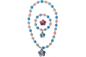 LUV HER Disney Girls Jewelry Set - Dress up Toy Jewelry Box Set with Bead Necklace, Bracelet and Ring - Play Accessories - Ages 3+