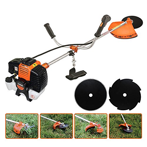 PROMOTOR 4 in 1 Multi Tool Grass Trimmer, 52cc Gasoline Handheld Grass Shears Hedge Trimmer Attachment Edger Attachment and Brush Cutter Blade with Bonus Harness