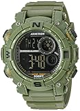 Armitron Sport Men's 40/8284DGN Digital Chronograph Matte Dark Green Resin Strap Watch