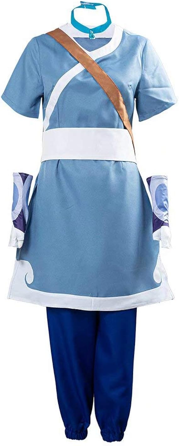 Amazon Co Jp カタラコスプレ衣装アバター最後のエアベンダーハロウィンボディスーツアニメアングタイリージャンプスーツ男性女性のためのフルセット 服 ファッション小物