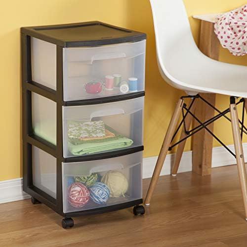 Sterilite 1 New 20758004 Clearview Small 5 Drawer Desktop Storage Unit