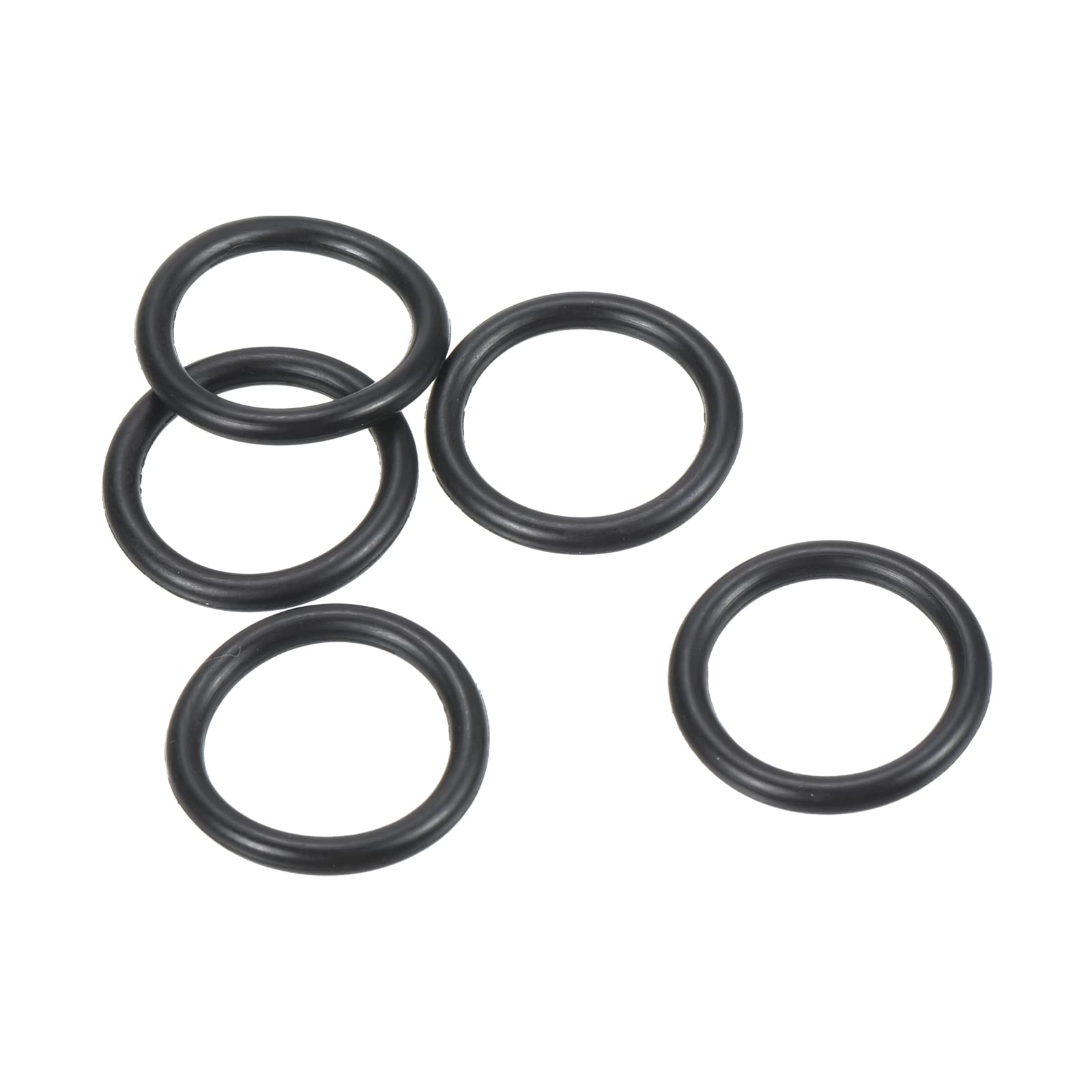 PATIKIL Nitrile Rubber O-Rings 24mm OD 20mm ID 2mm Width, 100 Pcs Metric Sealing Gasket for Faucet Plumbing Automotive Repair, Black
