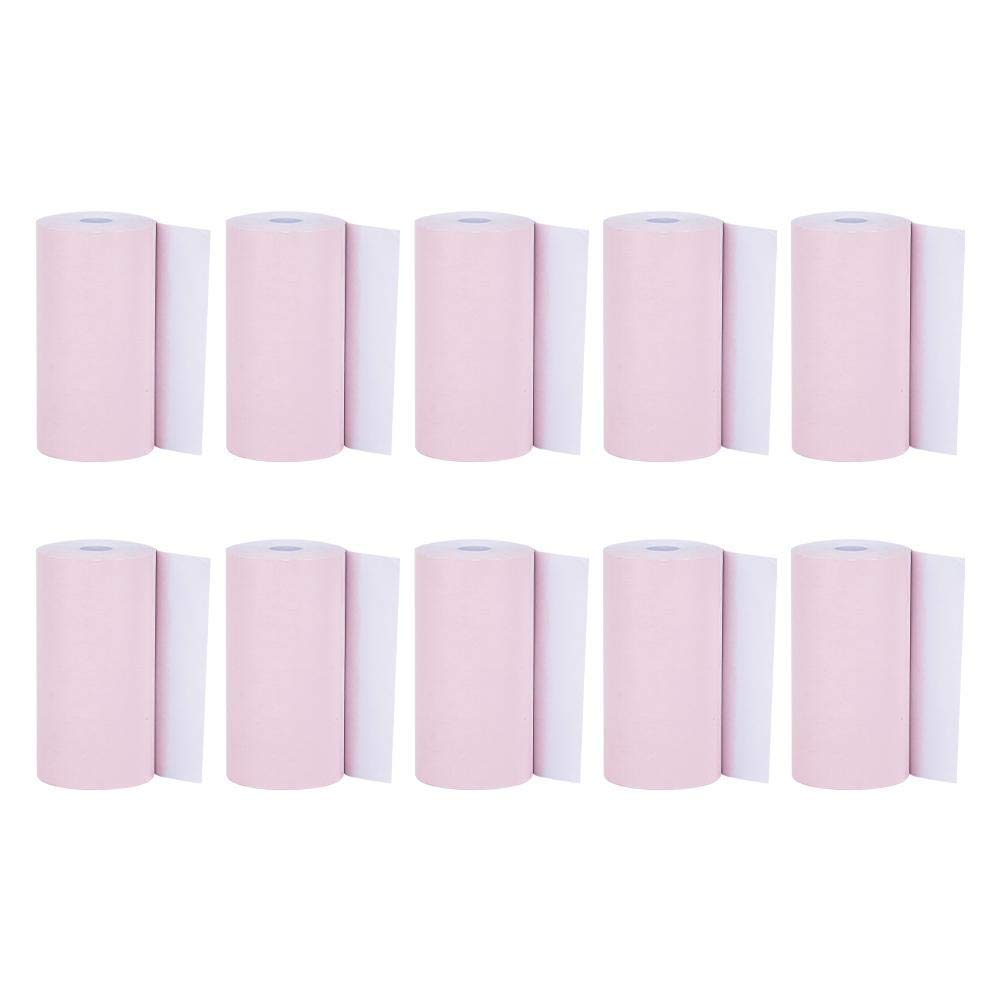 ASHATA 57 x 30 mm Thermal Receipt Paper Rolls - for 58mm Thermal Printer for PeriPage A6 Pocket Thermal Printers, for PAPERANG P1 / P2 Mini Photo Printers (Pack of 10 Rolls) -